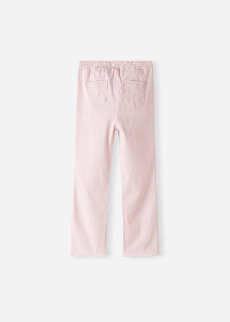 Calzedonia Cropped Flared Denim Leggings Kinder Rosa | DE1066EX