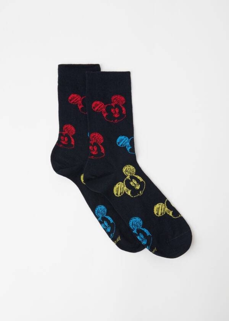 Calzedonia Disney Crew Socken Herren Blau | DE1326EX