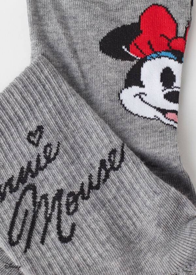 Calzedonia Disney Patterned Kurzes Socken Damen Grau | DE1766QZ