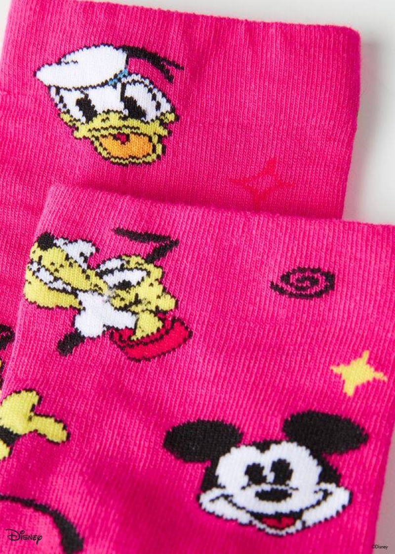 Calzedonia Disney Patterned Kurzes Socken Damen Rosa | DE1765MA