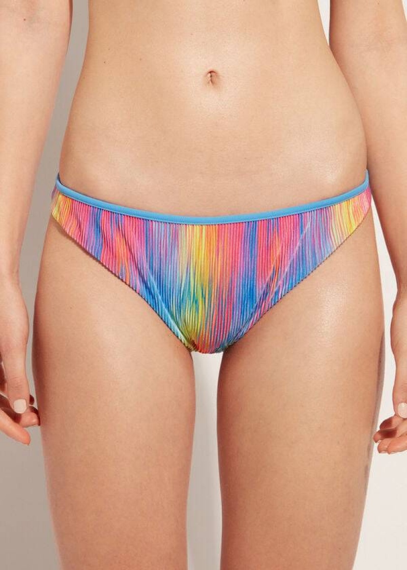 Calzedonia Falten Maiorca Bikinihosen Damen Mehrfarbig | DE2681WY