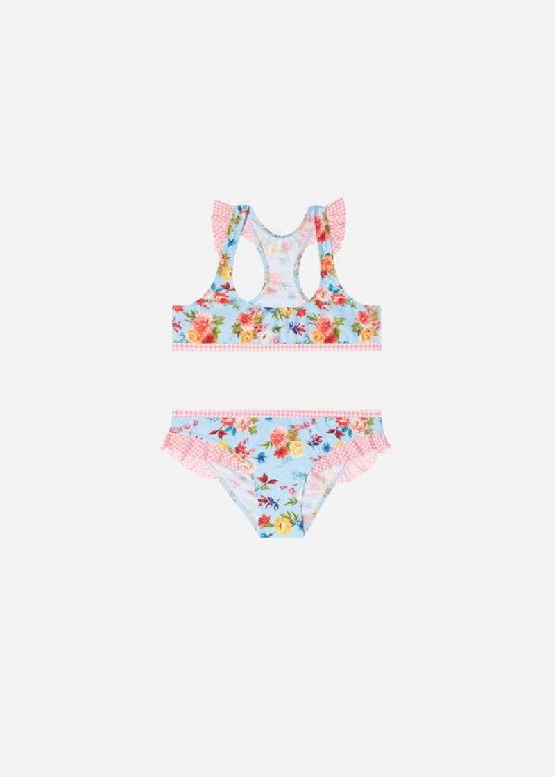 Calzedonia Floral Two-Piece Masha Badeanzüge Kinder Mehrfarbig | DE1152AP