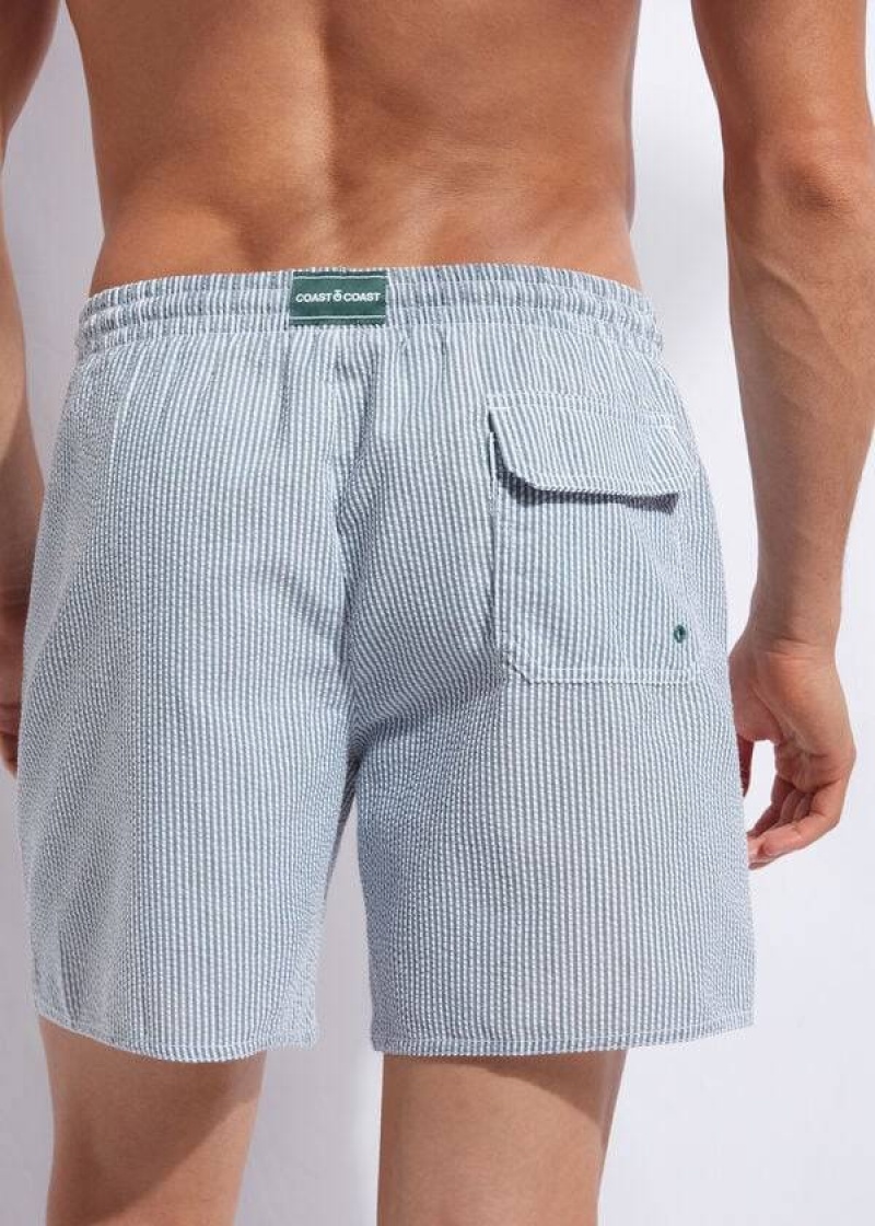 Calzedonia Formentera Badehose Herren Grün Weiß | DE1256AP