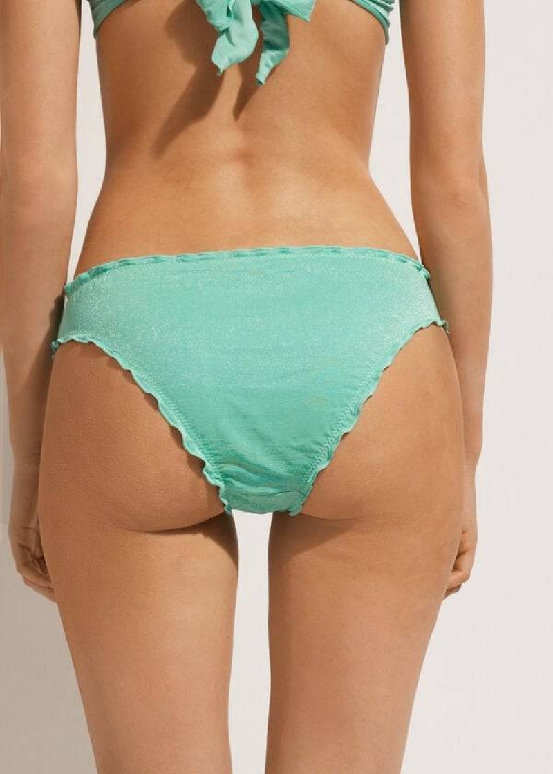 Calzedonia Formentera Bikinihosen Damen Grün | DE2810GL