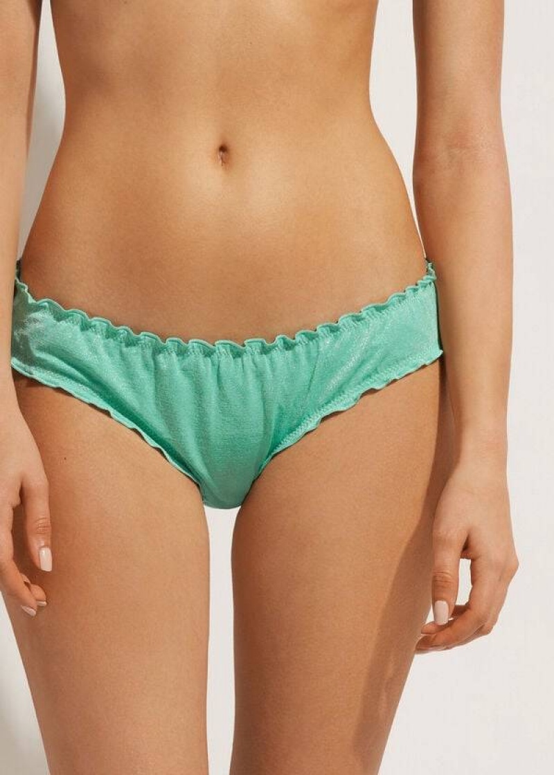 Calzedonia Formentera Bikinihosen Damen Grün | DE2810GL