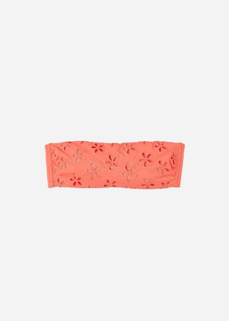 Calzedonia Gepolstert Bandeau Corfù Bikinioberteile Damen Koralle Orange | DE2406BC