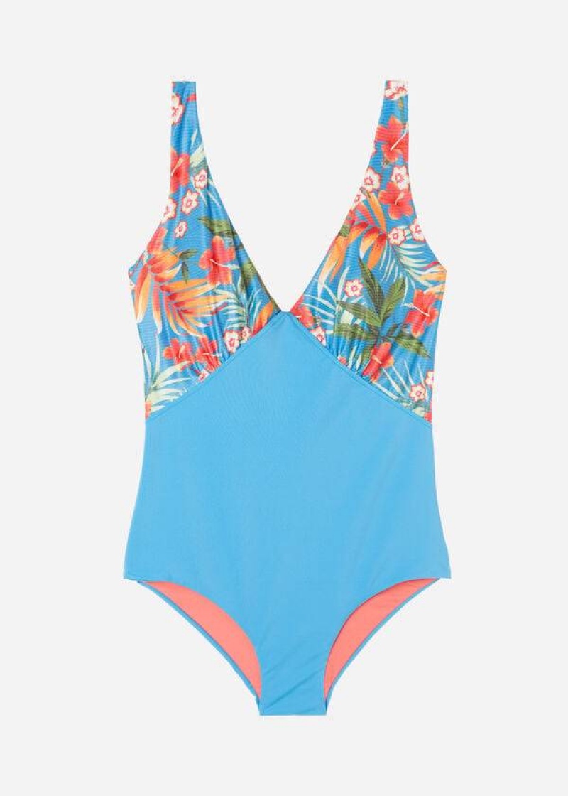 Calzedonia Gepolstert One-Piece Shaping-Effect Maui Badeanzüge Damen Grün | DE1996VD