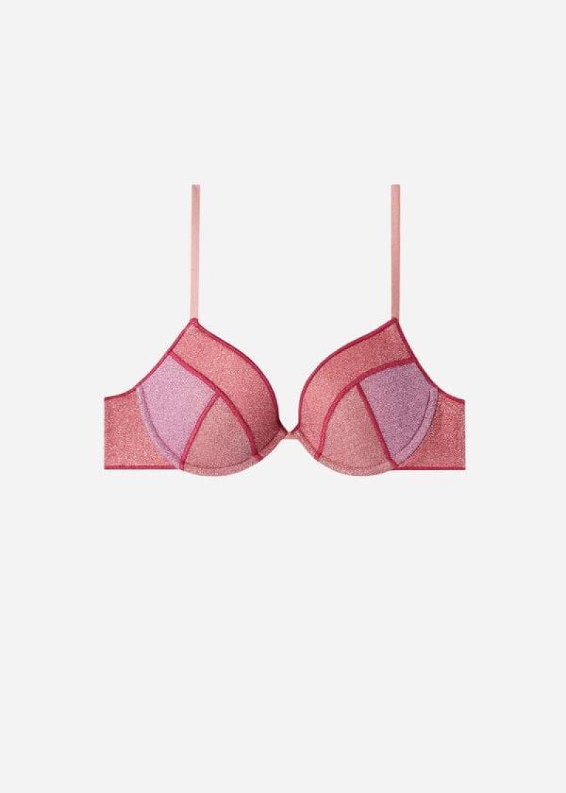 Calzedonia Gepolstert Push-up Lisbona Bikinioberteile Damen Rosa | DE2331XF