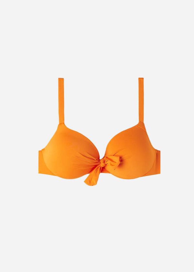 Calzedonia Gepolstert Push Up Indonesia Eco Sexy Bikinioberteile Damen Orange | DE2363GL