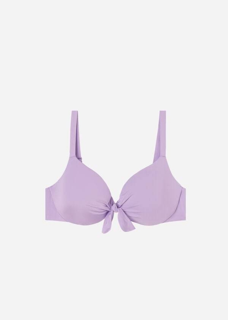 Calzedonia Gepolstert Push Up Indonesia Eco Sexy Bikinioberteile Damen Lila | DE2361JJ