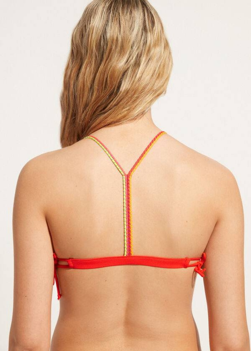 Calzedonia Gepolstert Triangle Berlino Bikinioberteile Damen Rot | DE2295PQ