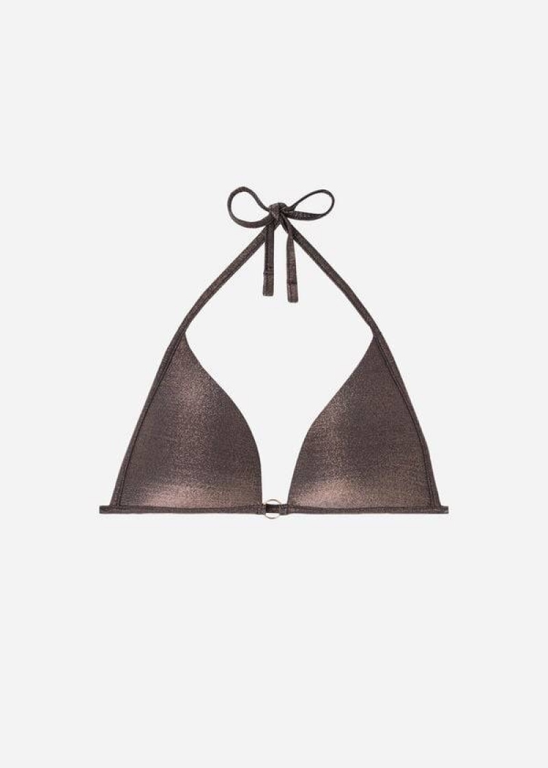 Calzedonia Gepolstert Triangle Hollywood Bikinioberteile Damen Schwarz | DE2291YU