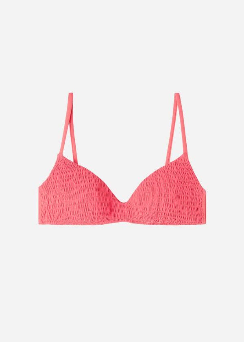 Calzedonia Gepolstert Triangle Lanzarote Bikinioberteile Damen Rosa | DE2259MA