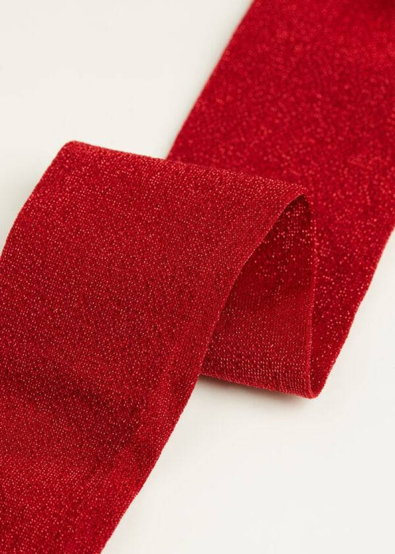 Calzedonia Glitter Microfiber Strumpfhose Kinder Rot | DE1212LH