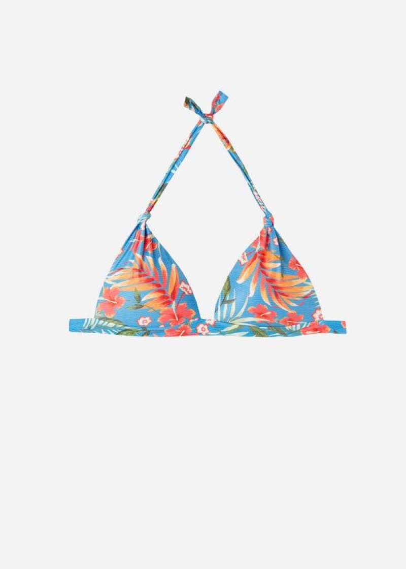 Calzedonia Graduated Gepolstert Triangle Maui Bikinioberteile Damen Grün | DE2447OR