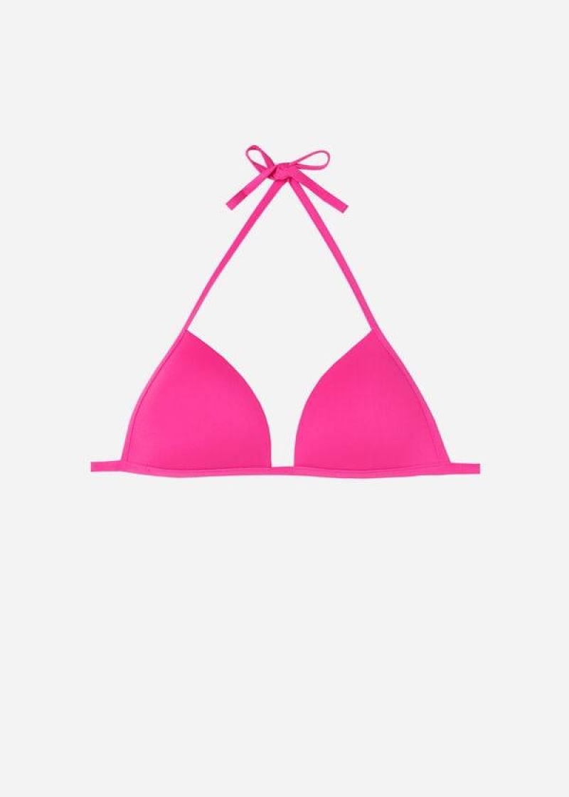 Calzedonia Graduated Soft Gepolstert Triangle Indonesia Bikinioberteile Damen Rosa | DE2429QZ