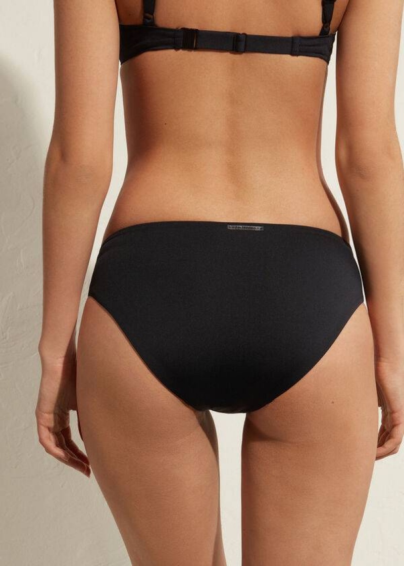 Calzedonia High-Rise Indonesia Bikinihosen Damen Schwarz | DE2740FM