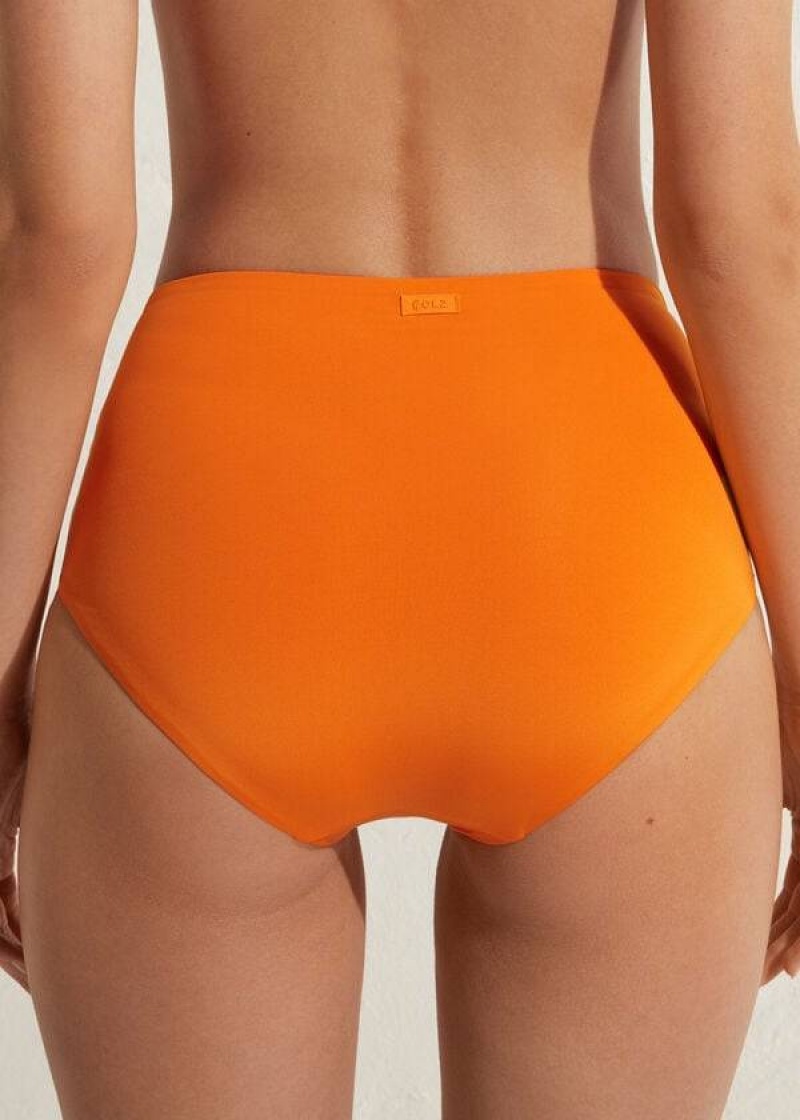 Calzedonia High Shaper Taille Indonesia Eco Bikinihosen Damen Orange | DE2785FM