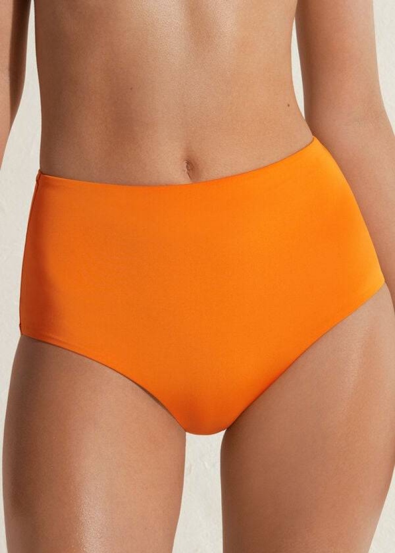 Calzedonia High Shaper Taille Indonesia Eco Bikinihosen Damen Orange | DE2785FM