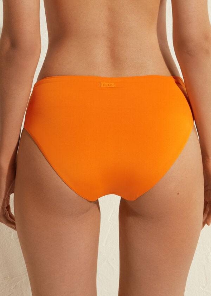 Calzedonia High Taille Indonesia Eco Bikinihosen Damen Orange | DE2764HK