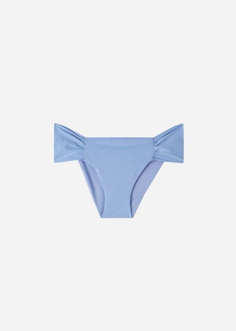 Calzedonia Indonesia Eco Bikinihosen Damen Blau | DE2724RW