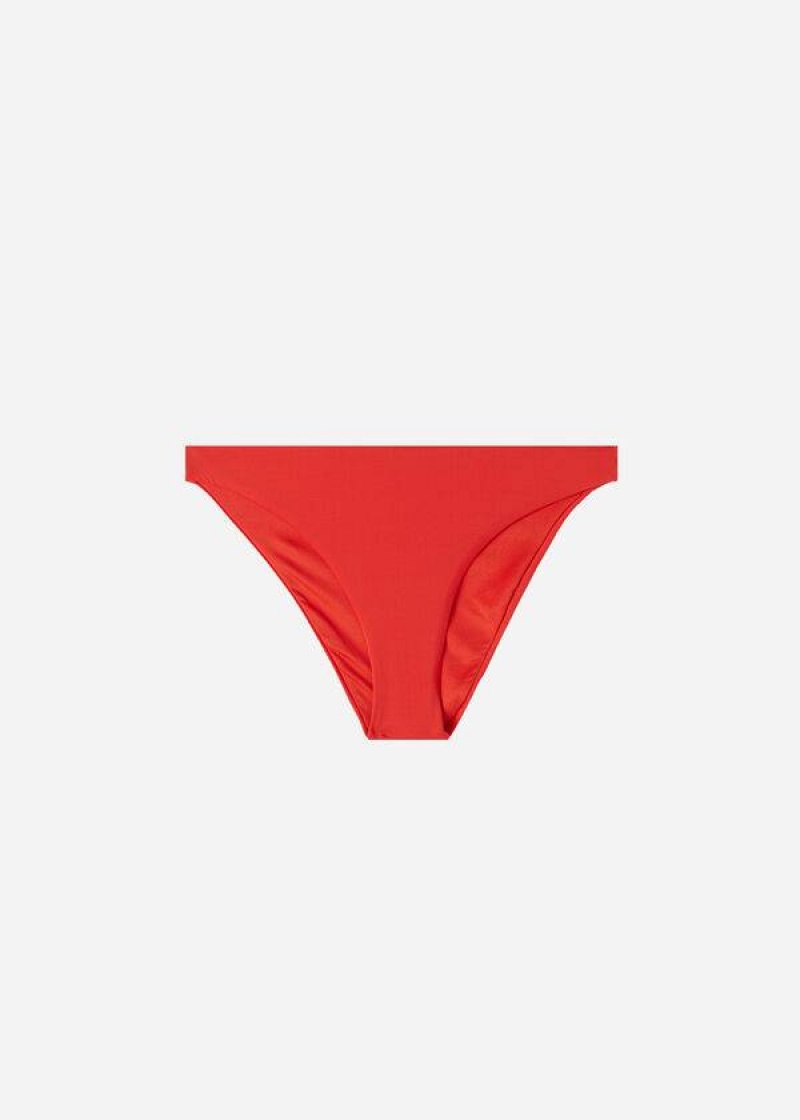 Calzedonia Indonesia Eco Bikinihosen Damen Rot | DE2723TV