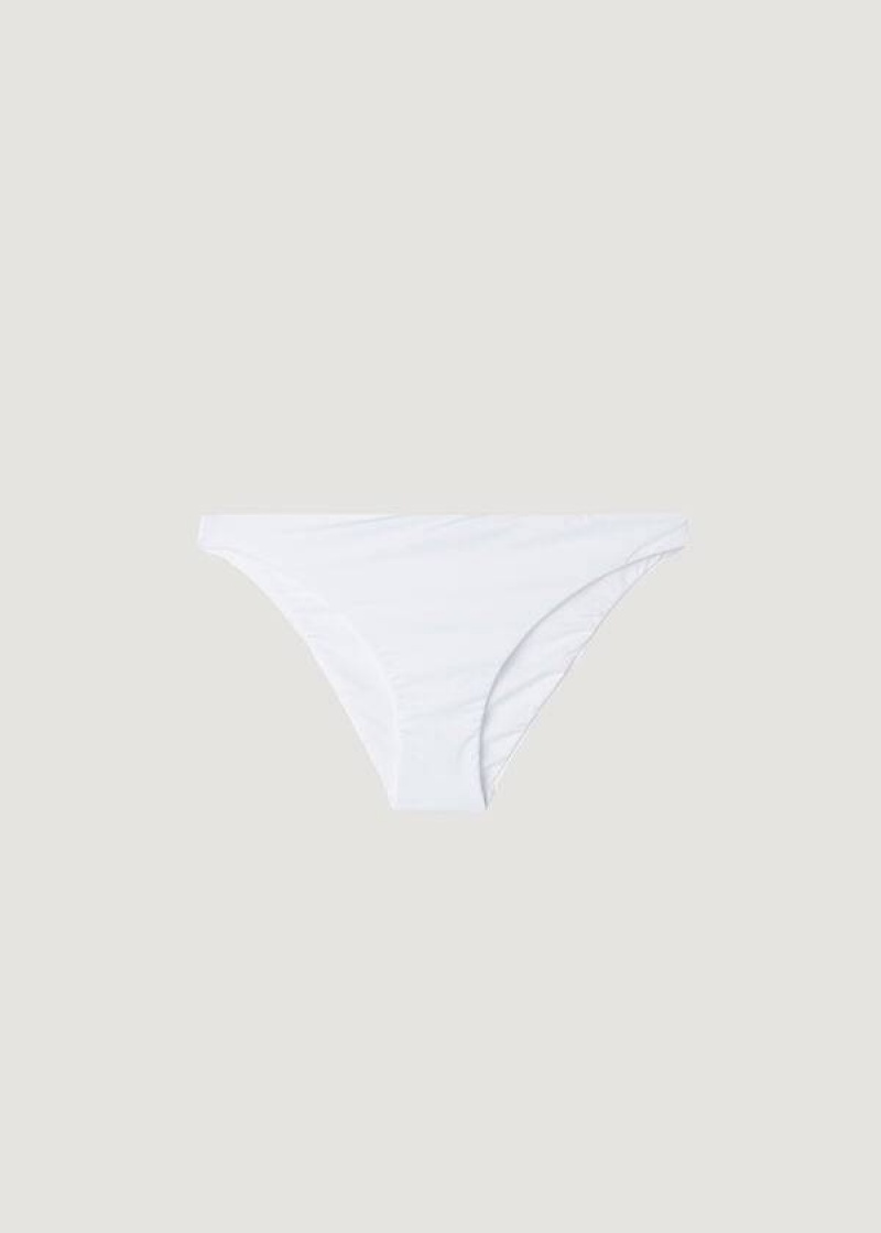 Calzedonia Indonesia Eco Low rise Bikinihosen Damen Weiß | DE2719OR