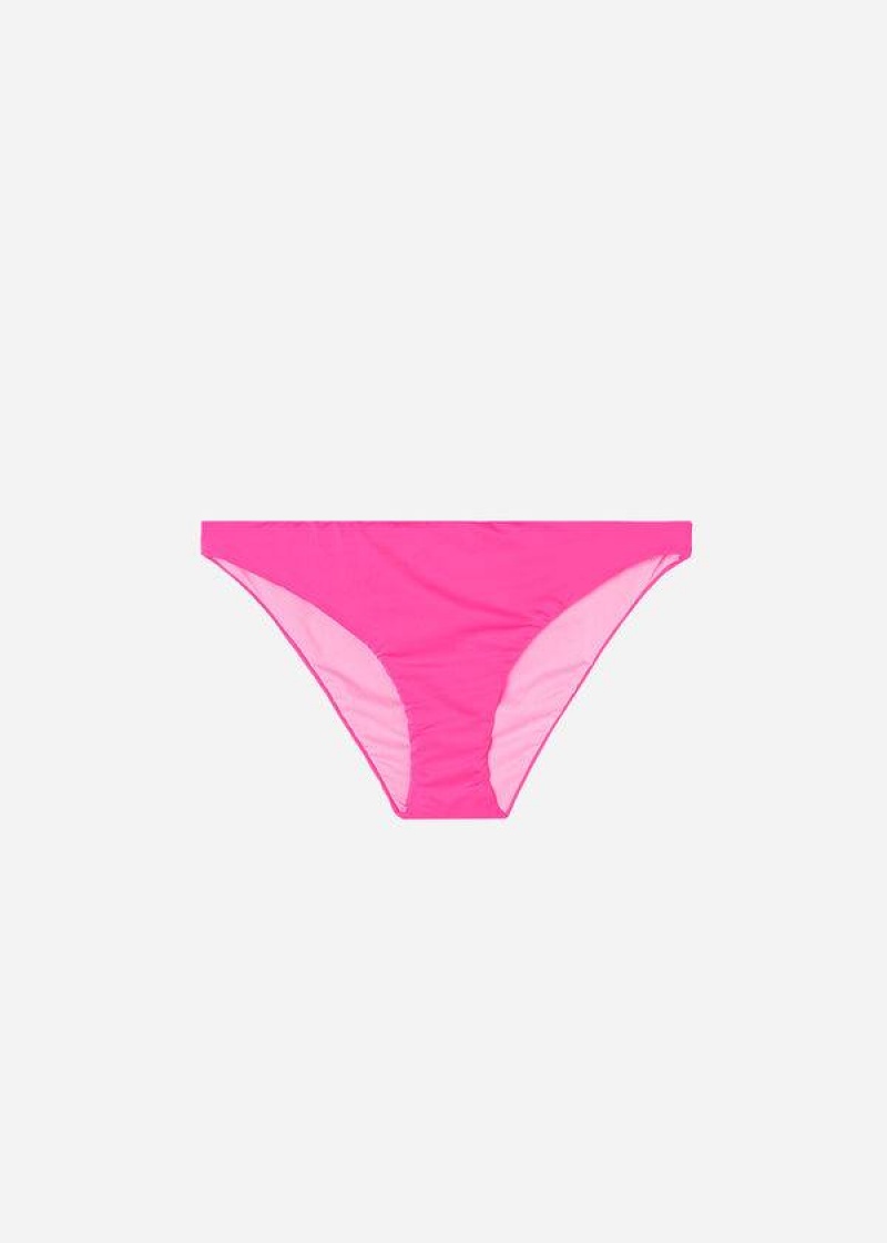 Calzedonia Indonesia Eco Low rise Bikinihosen Damen Rosa | DE2716SO