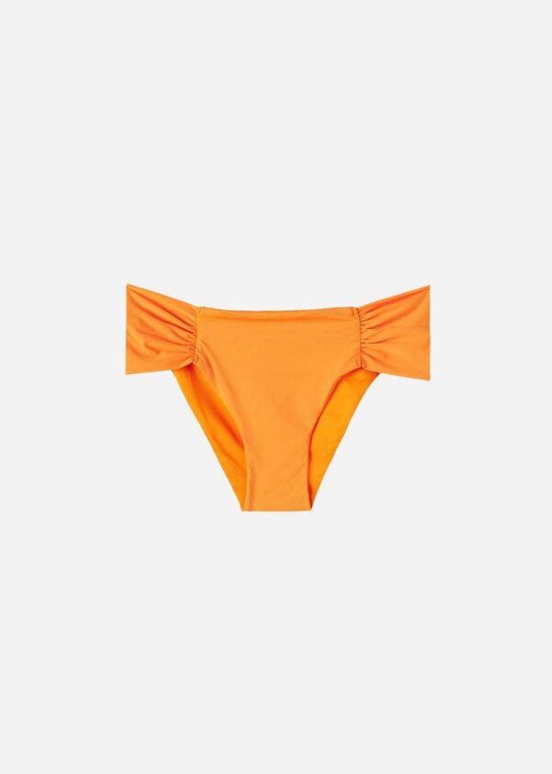 Calzedonia Indonesia Eco rise Bikinihosen Damen Orange | DE2712HK