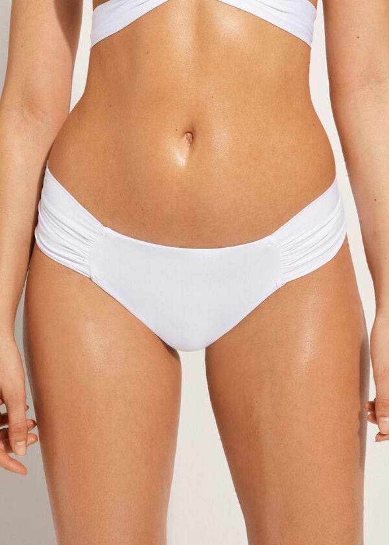 Calzedonia Indonesia Eco rosa Bikinihosen Damen Weiß | DE2708WY