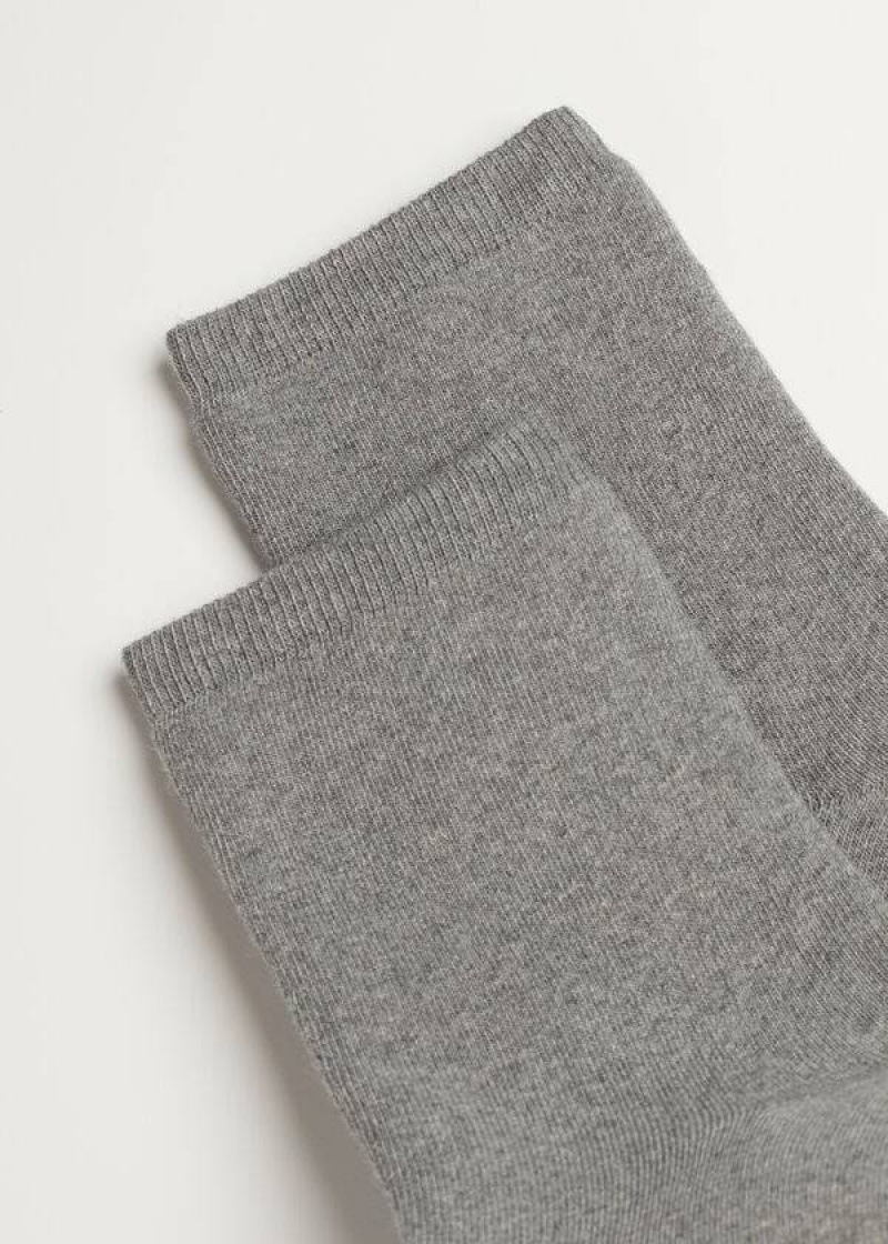 Calzedonia Kurzes Baumwoll Thermal Socken Damen Grau | DE1698AP