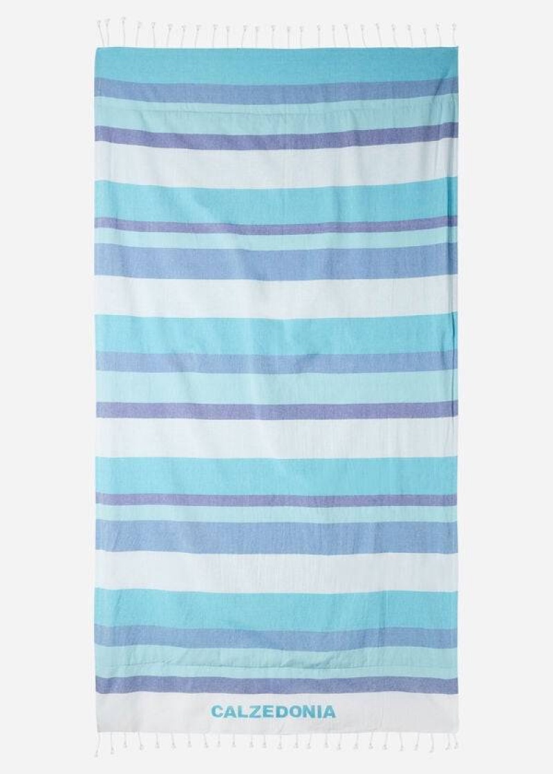 Calzedonia Logo Beach Towel Accessoires Damen Blau | DE2914OR