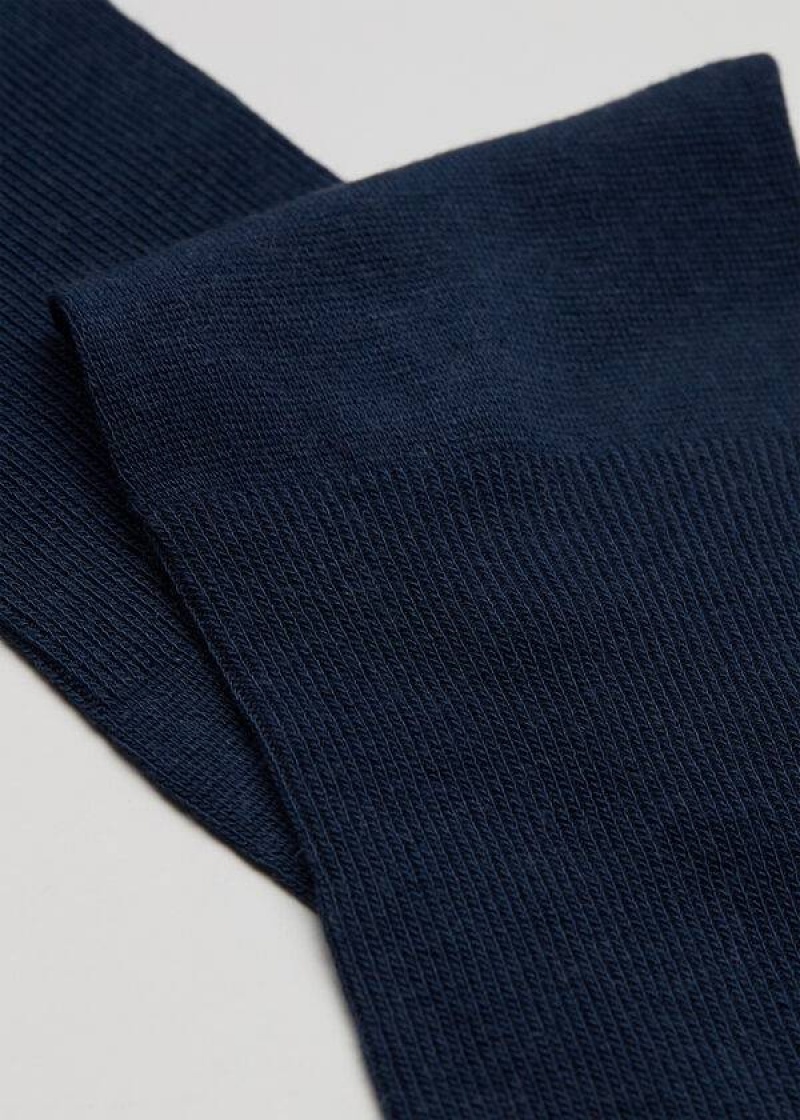 Calzedonia Long with Cashmere Socken Herren Navy | DE1405RW