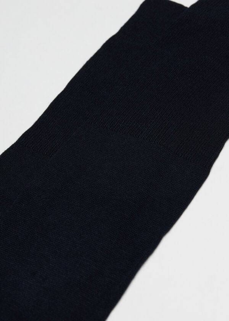 Calzedonia Long with Cashmere Socken Herren Blau | DE1403WY