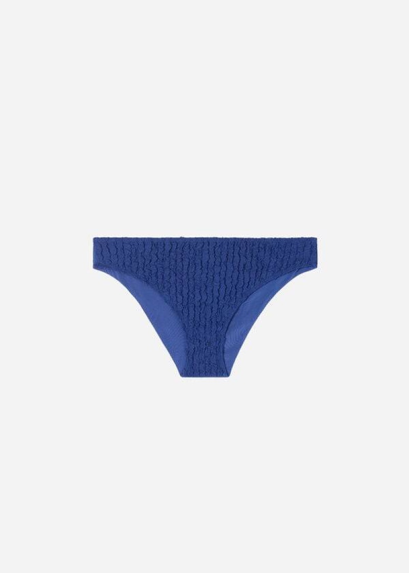 Calzedonia Marrakech Bikinihosen Damen Blau | DE2691KI