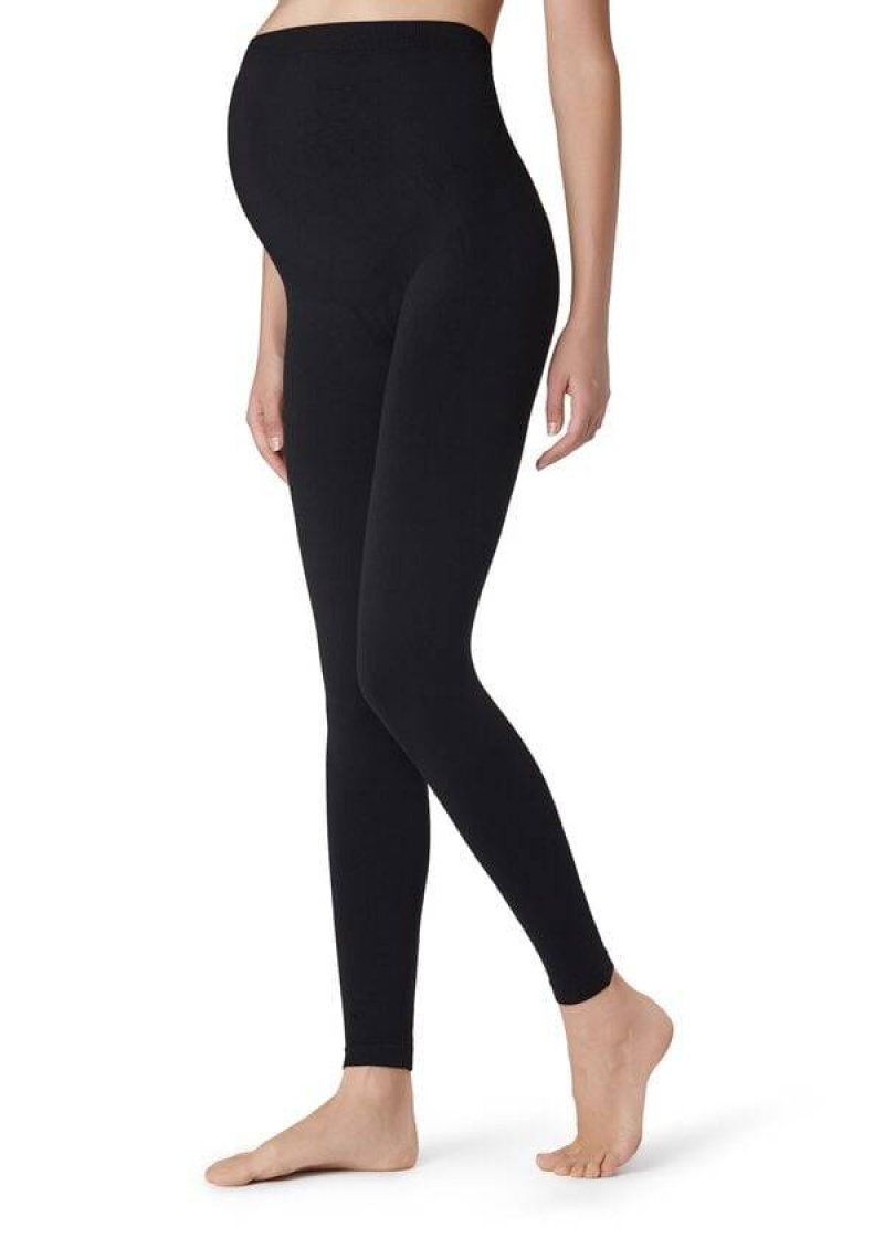 Calzedonia Maternity Opaque Footless Leggings Damen Schwarz | DE1441FM