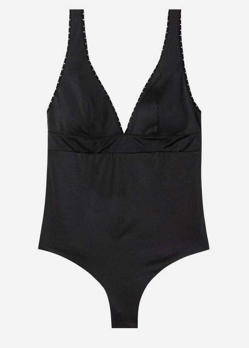 Calzedonia One Piece Ginevra Badeanzüge Damen Schwarz | DE2032UT