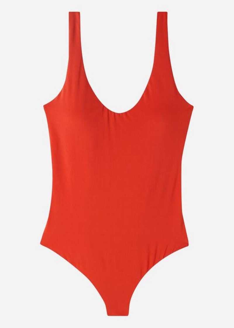 Calzedonia One Piece Indonesia Eco Badeanzüge Damen Rot | DE2030TV