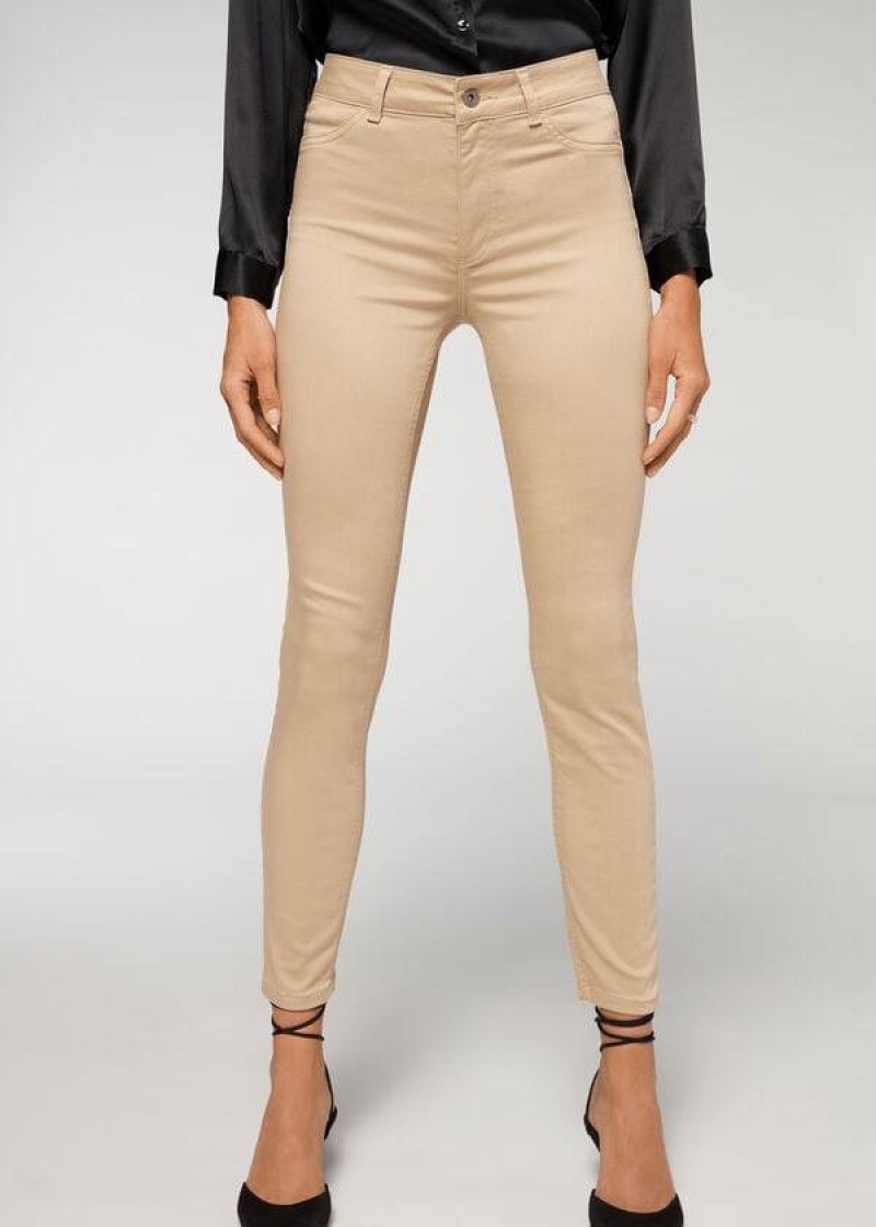 Calzedonia Push-up and soft touch Jeans Damen Beige | DE1585WY