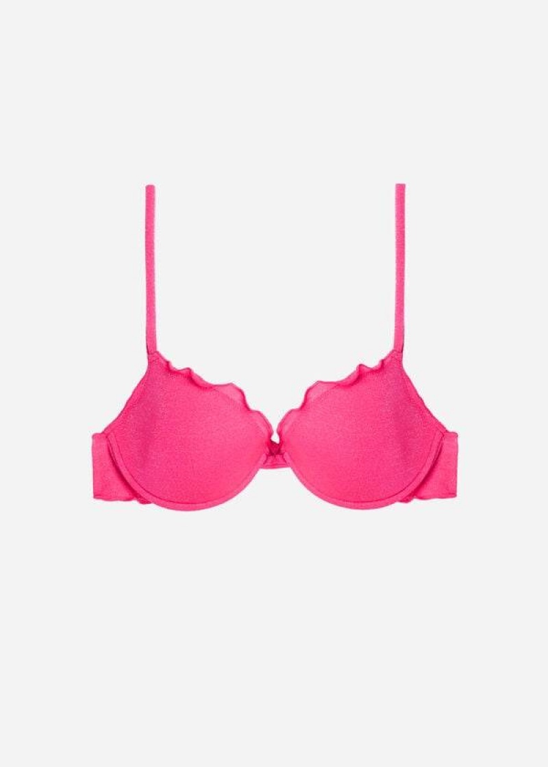 Calzedonia Push Up Formentera Bikinioberteile Damen Rosa | DE2250JJ