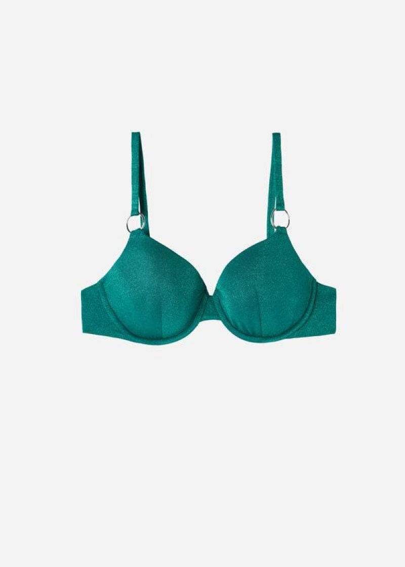 Calzedonia Push Up Hollywood Bikinioberteile Damen Grün | DE2247FM