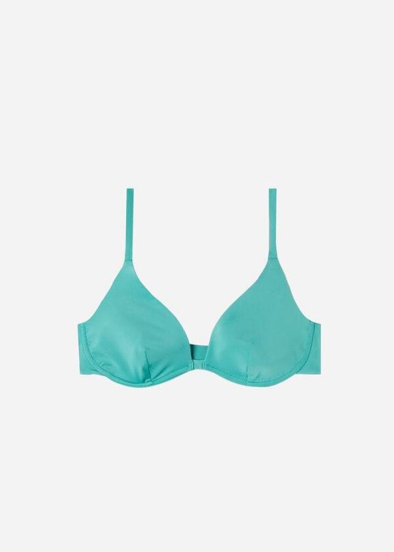 Calzedonia Push Up Indonesia Eco Bikinioberteile Damen Türkis | DE2246DN