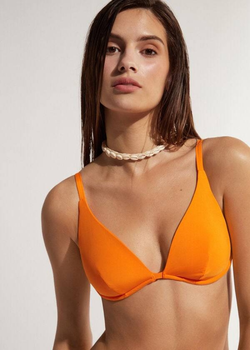 Calzedonia Push Up Indonesia Eco Bikinioberteile Damen Orange | DE2242OR