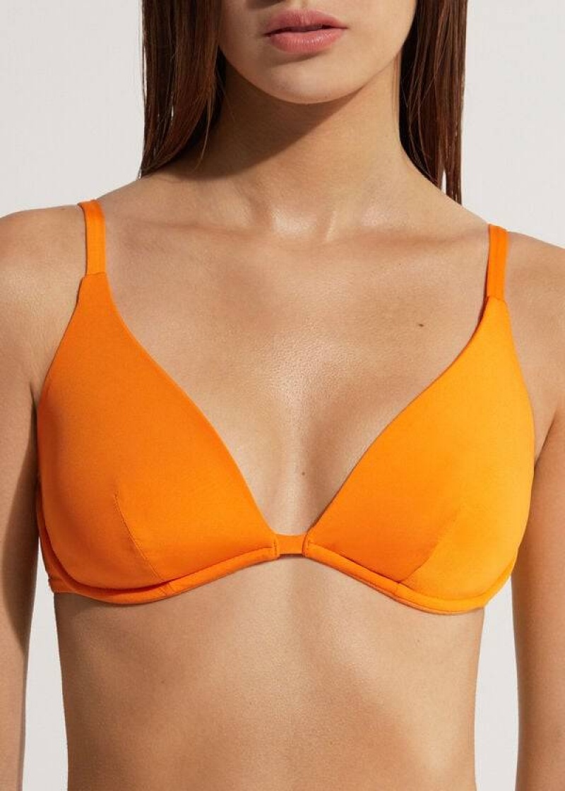 Calzedonia Push Up Indonesia Eco Bikinioberteile Damen Orange | DE2242OR