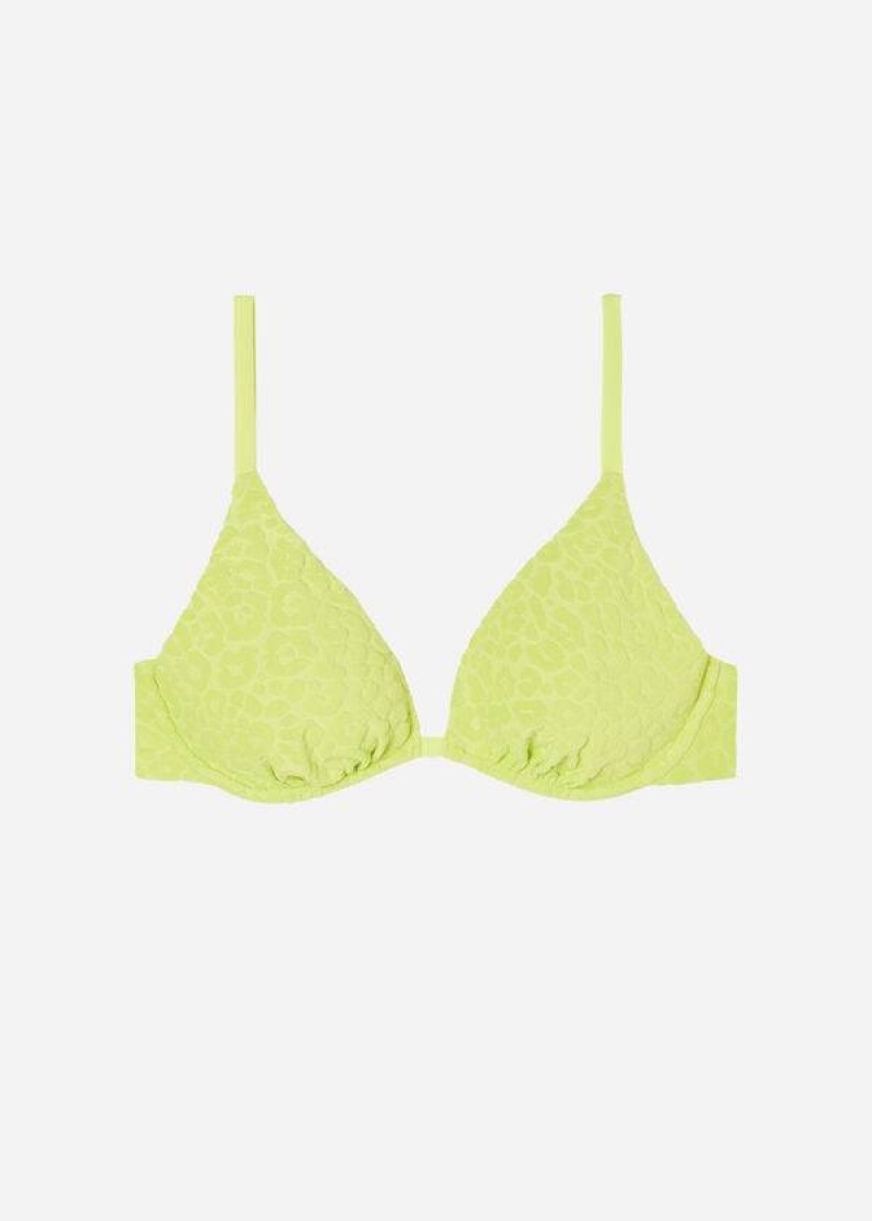 Calzedonia Removable Padding Push Up Bangkok Bikinioberteile Damen Grün | DE2235WY