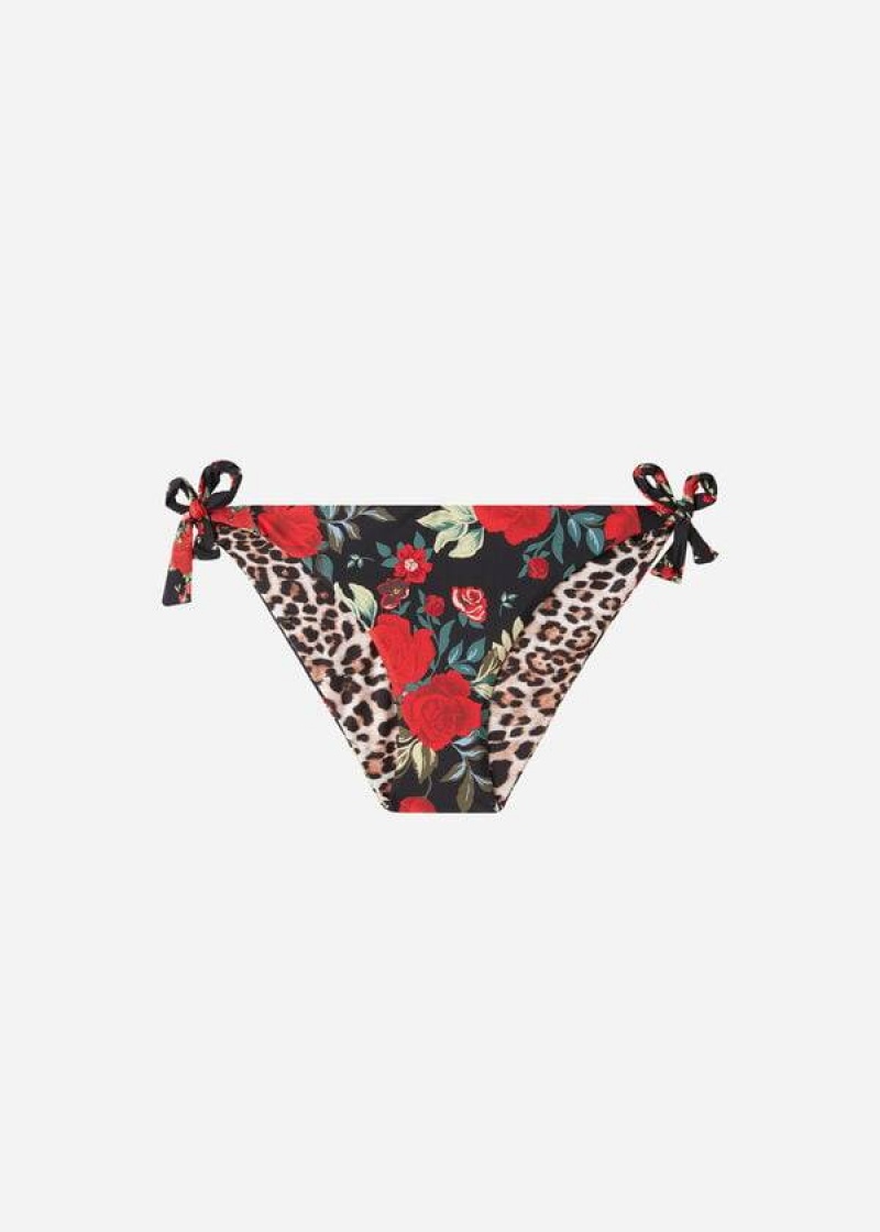 Calzedonia Reversible String Nizza Bikinihosen Damen Rosa | DE2677YU