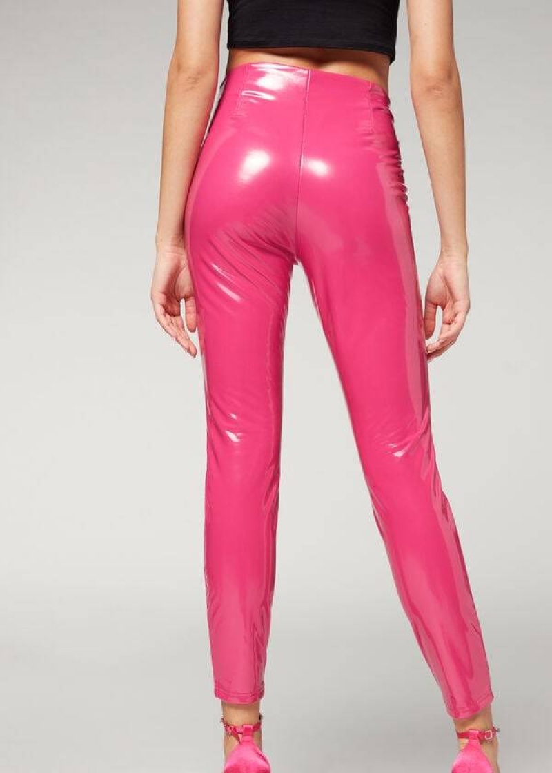 Calzedonia Schlank in Thermal Vinyl Hose Damen Rosa | DE1452NB