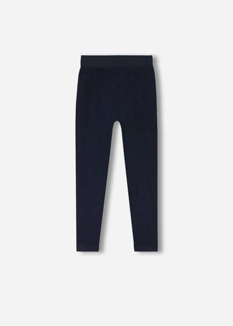 Calzedonia Seamless Leggings Kinder Blau | DE1052GL