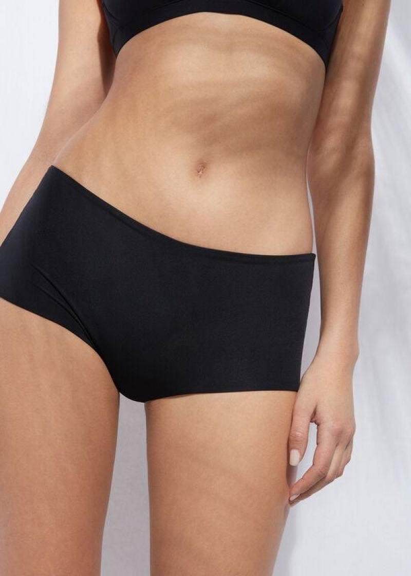 Calzedonia Shorts Indonesia Eco Bikinihosen Damen Schwarz | DE2638QZ