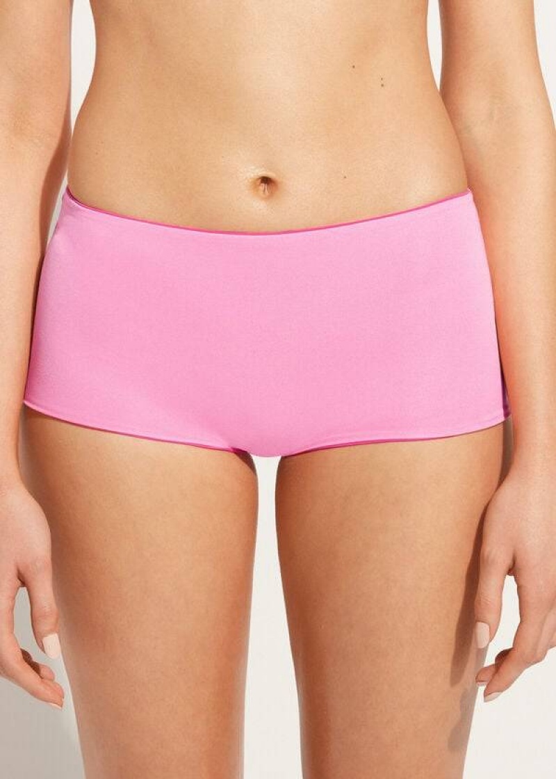 Calzedonia Shorts Indonesia Eco Bikinihosen Damen Rosa | DE2637WY